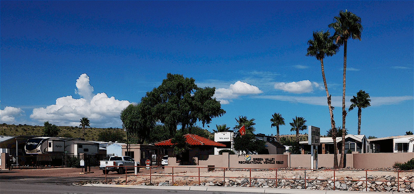 Green Valley Arizona RV Resort Main Gate